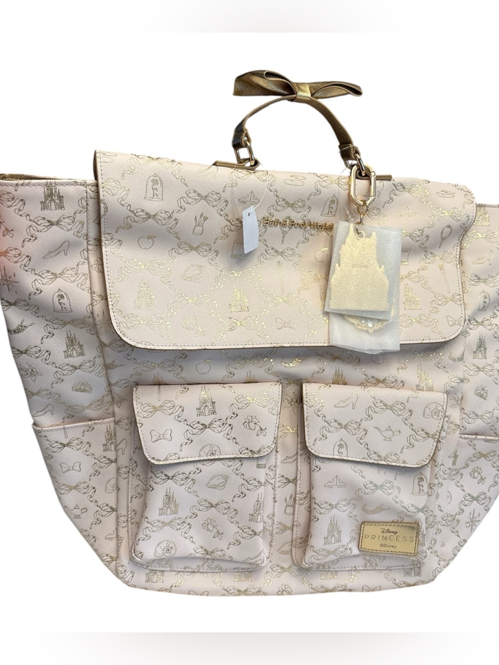 Bath & Body Works Disney Princess collab back pack multiple pockets handle NWT